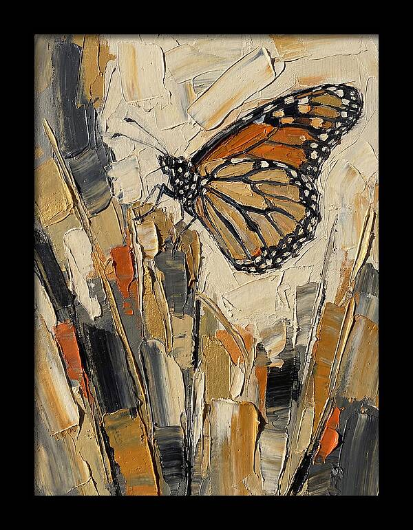 Monarch Butterfly In Abstract Style