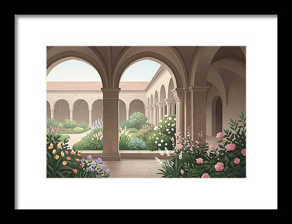 Monastery Cloister Serenity