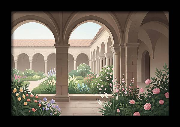 Monastery Cloister Serenity