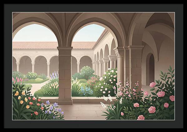 Monastery Cloister Serenity