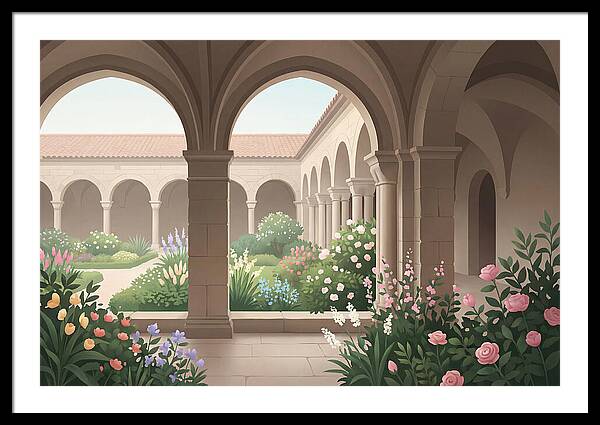 Monastery Cloister Serenity