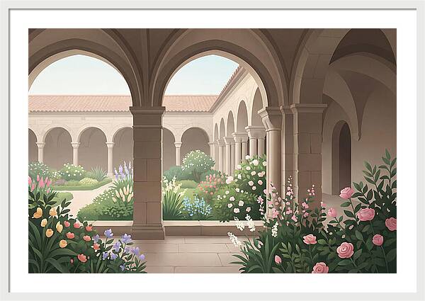 Monastery Cloister Serenity