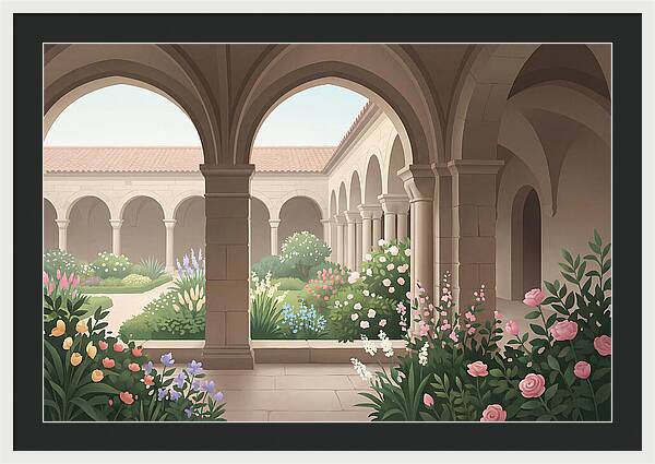 Monastery Cloister Serenity