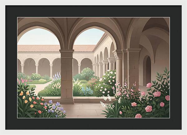 Monastery Cloister Serenity