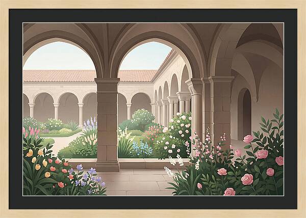 Monastery Cloister Serenity
