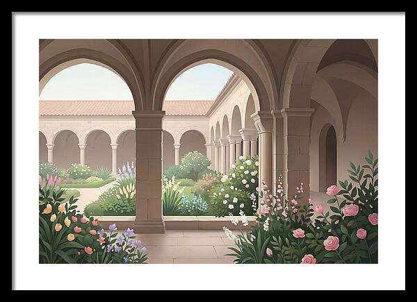 Monastery Cloister Serenity