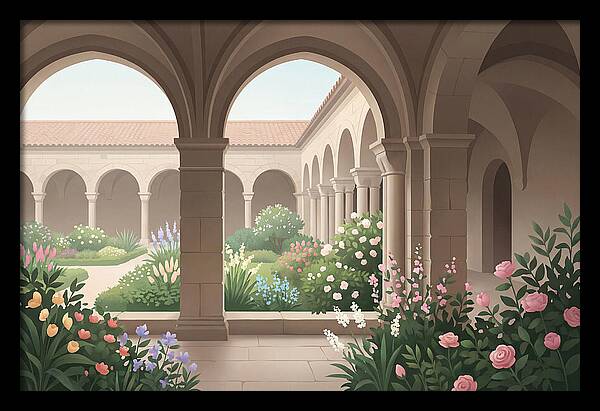 Monastery Cloister Serenity