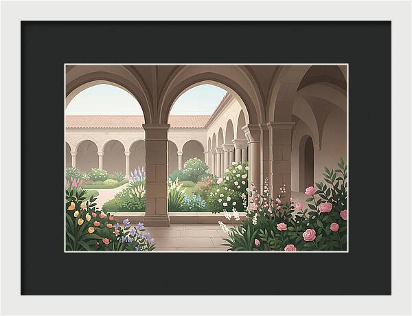 Monastery Cloister Serenity