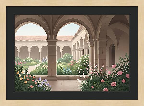 Monastery Cloister Serenity