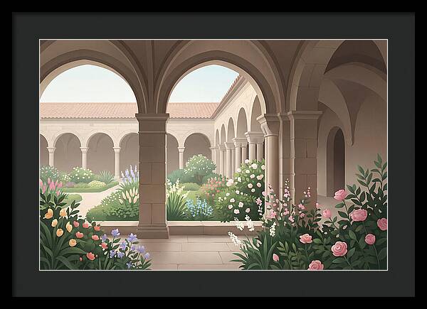 Monastery Cloister Serenity