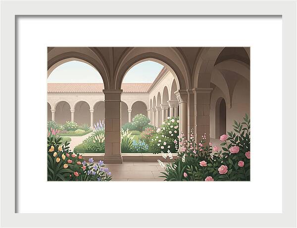 Monastery Cloister Serenity