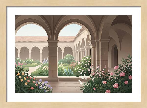 Monastery Cloister Serenity