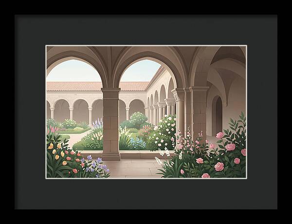 Monastery Cloister Serenity