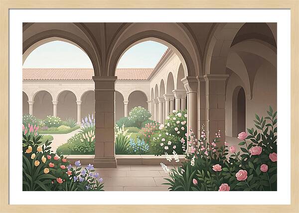 Monastery Cloister Serenity