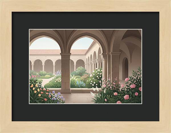 Monastery Cloister Serenity