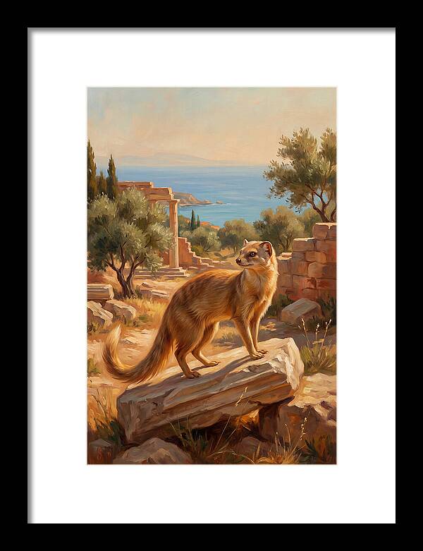 Mongoose Among Ancient Ruins
