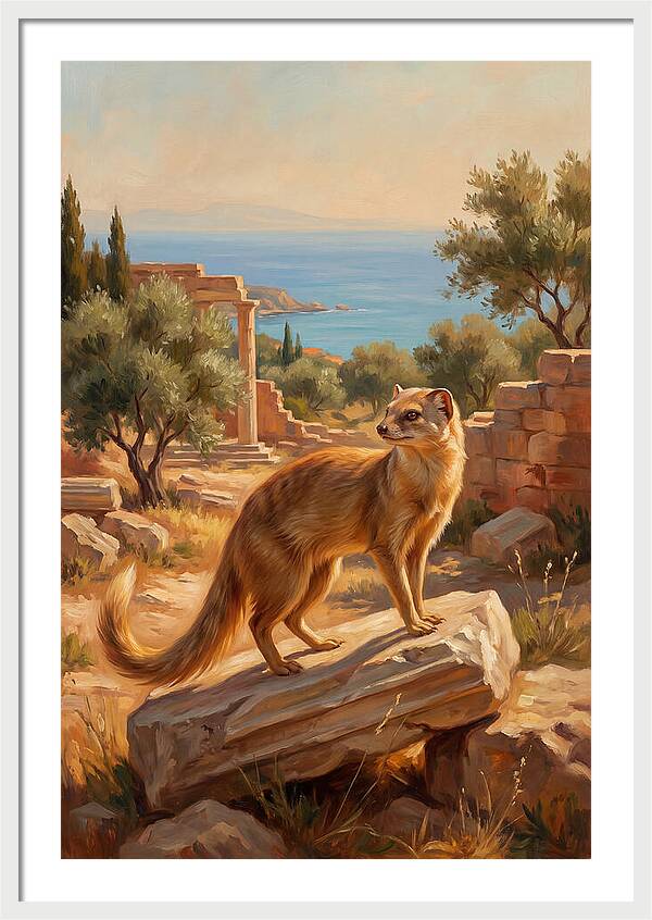 Mongoose Among Ancient Ruins