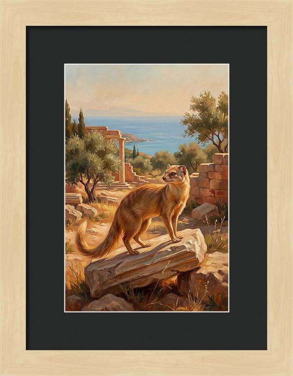 Mongoose Among Ancient Ruins