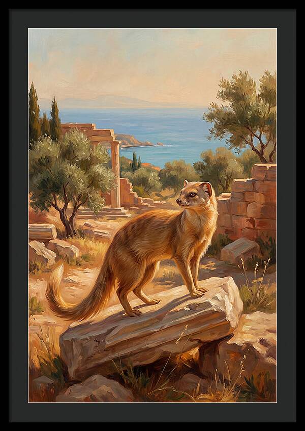 Mongoose Among Ancient Ruins