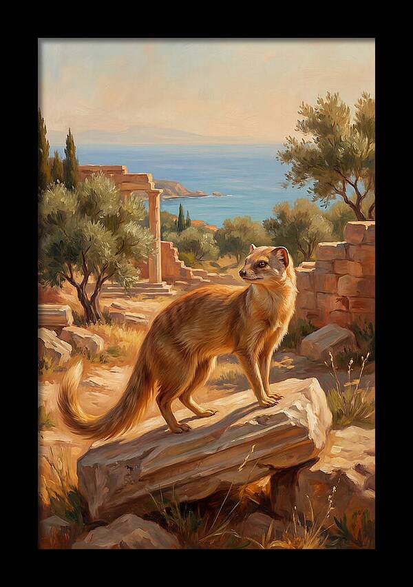 Mongoose Among Ancient Ruins