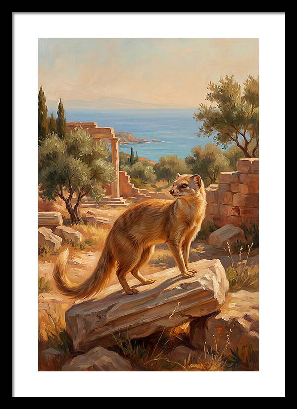 Mongoose Among Ancient Ruins