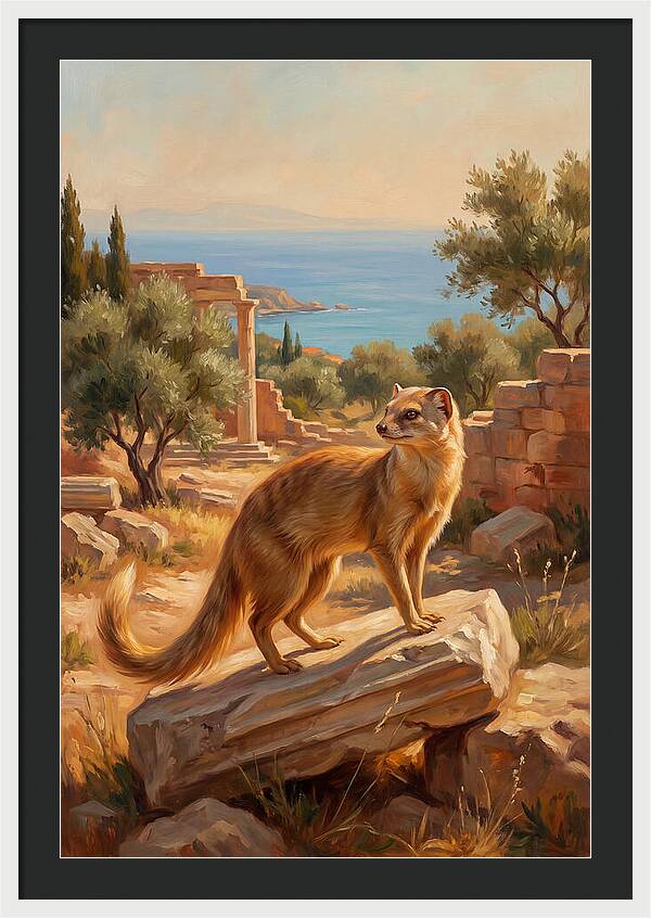 Mongoose Among Ancient Ruins
