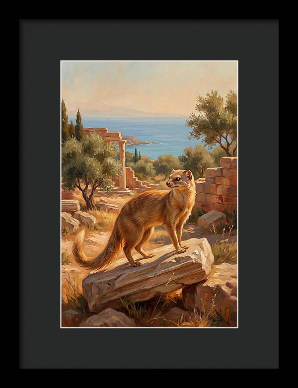 Mongoose Among Ancient Ruins