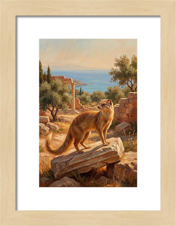 Mongoose Among Ancient Ruins
