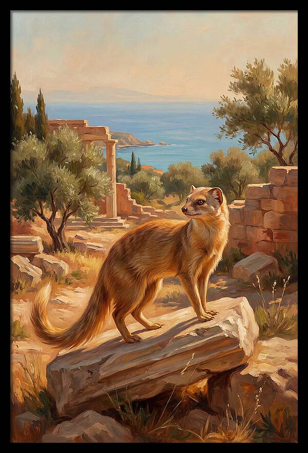 Mongoose Among Ancient Ruins