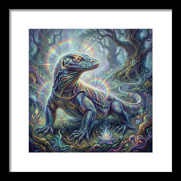 Monitor Lizard In Enchanted Forest