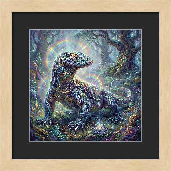 Monitor Lizard In Enchanted Forest