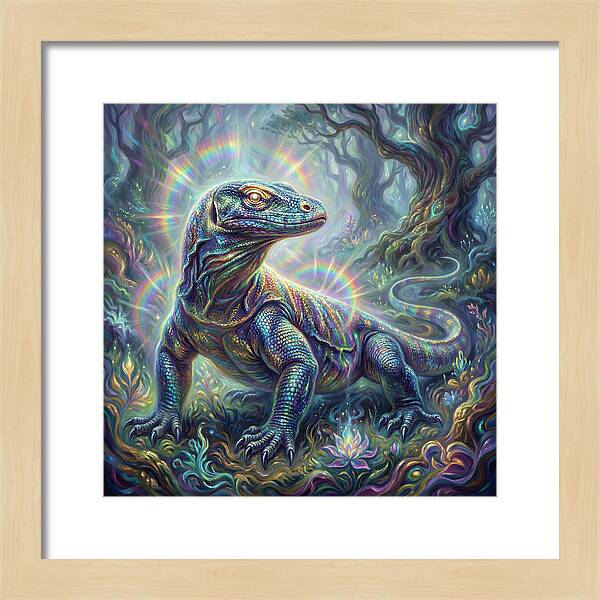 Monitor Lizard In Enchanted Forest