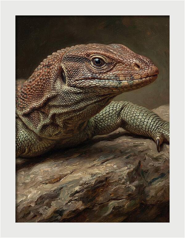 Monitor Lizard In Realistic Detail