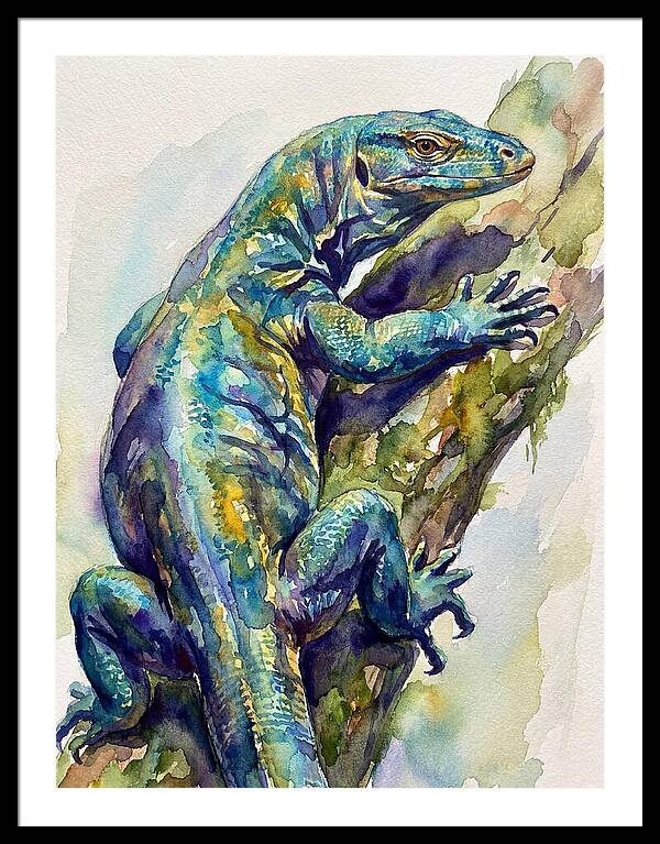 Monitor Lizard Perched Gracefully