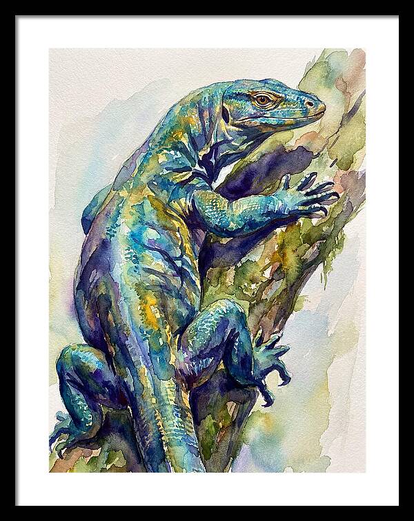 Monitor Lizard Perched Gracefully