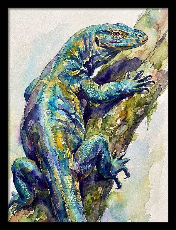 Monitor Lizard Perched Gracefully