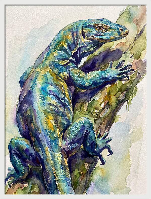 Monitor Lizard Perched Gracefully