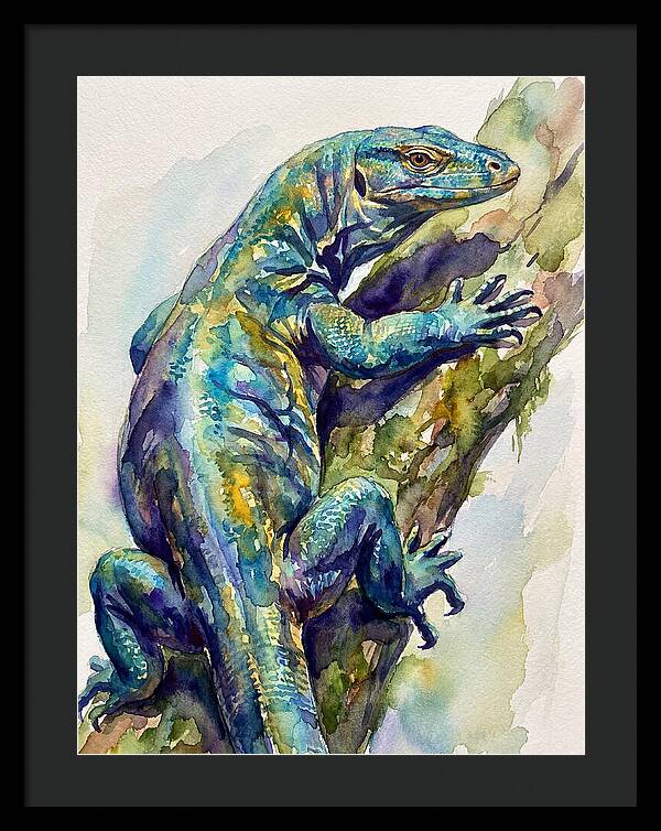 Monitor Lizard Perched Gracefully