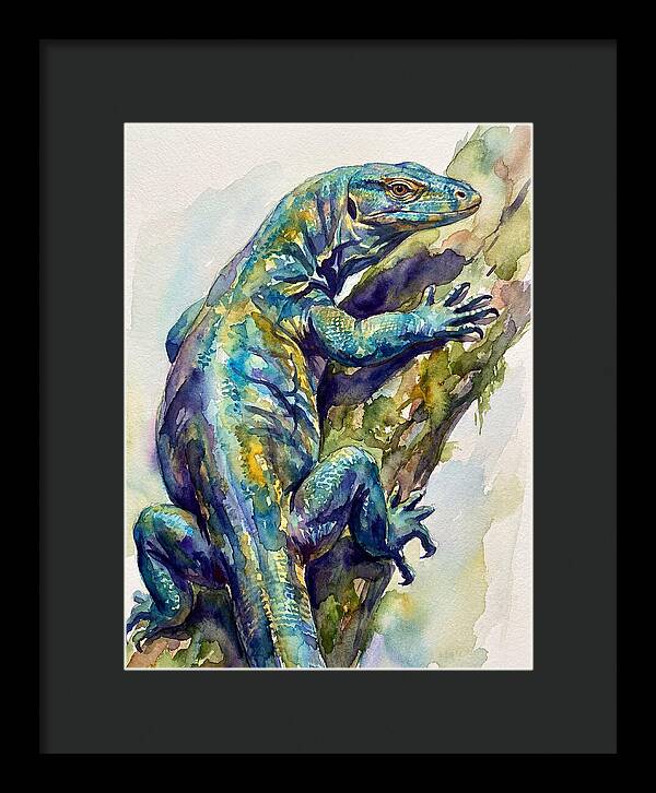 Monitor Lizard Perched Gracefully