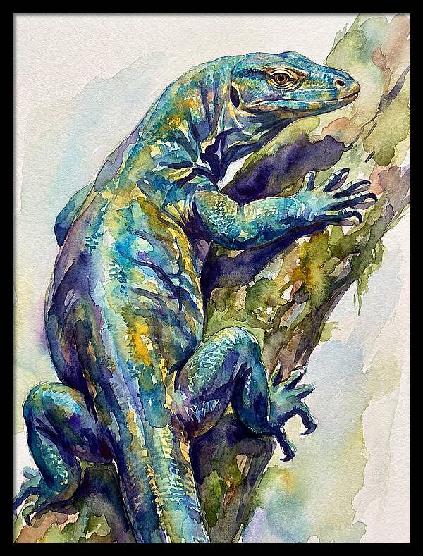 Monitor Lizard Perched Gracefully