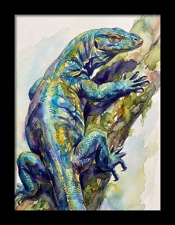 Monitor Lizard Perched Gracefully