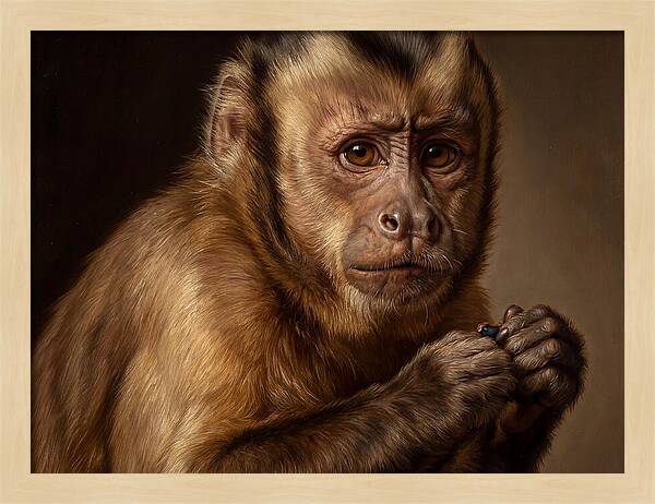 Monkey Portrait In Realism