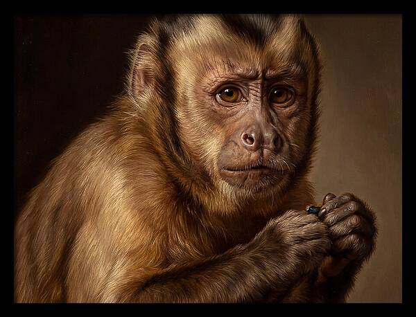 Monkey Portrait In Realism