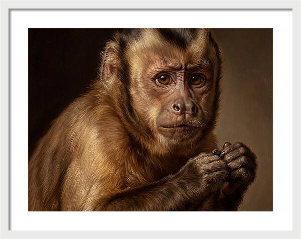 Monkey Portrait In Realism