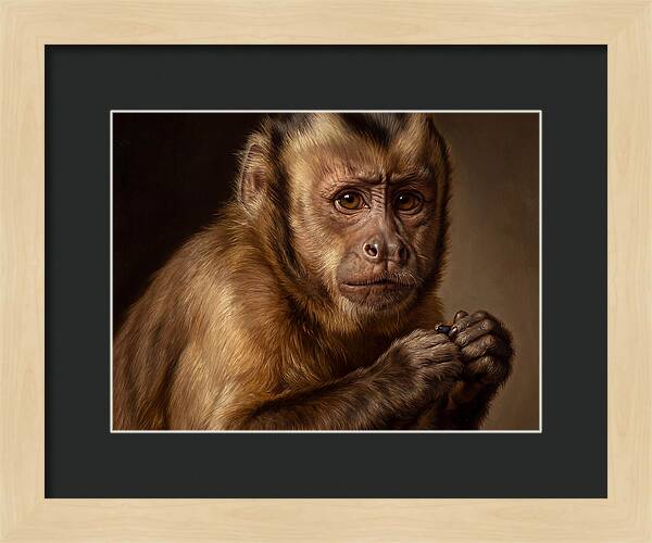 Monkey Portrait In Realism