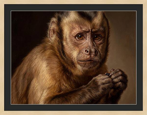 Monkey Portrait In Realism