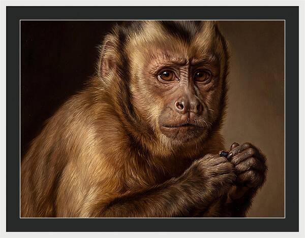 Monkey Portrait In Realism