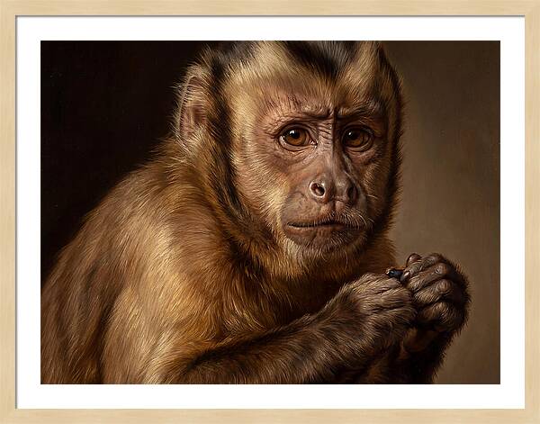 Monkey Portrait In Realism