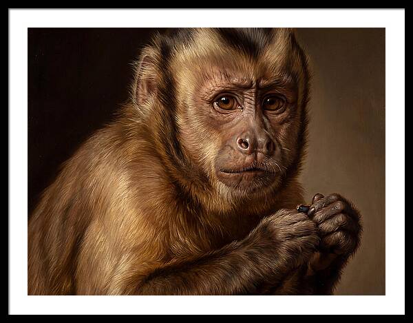 Monkey Portrait In Realism
