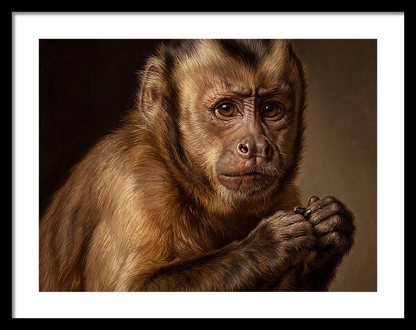 Monkey Portrait In Realism